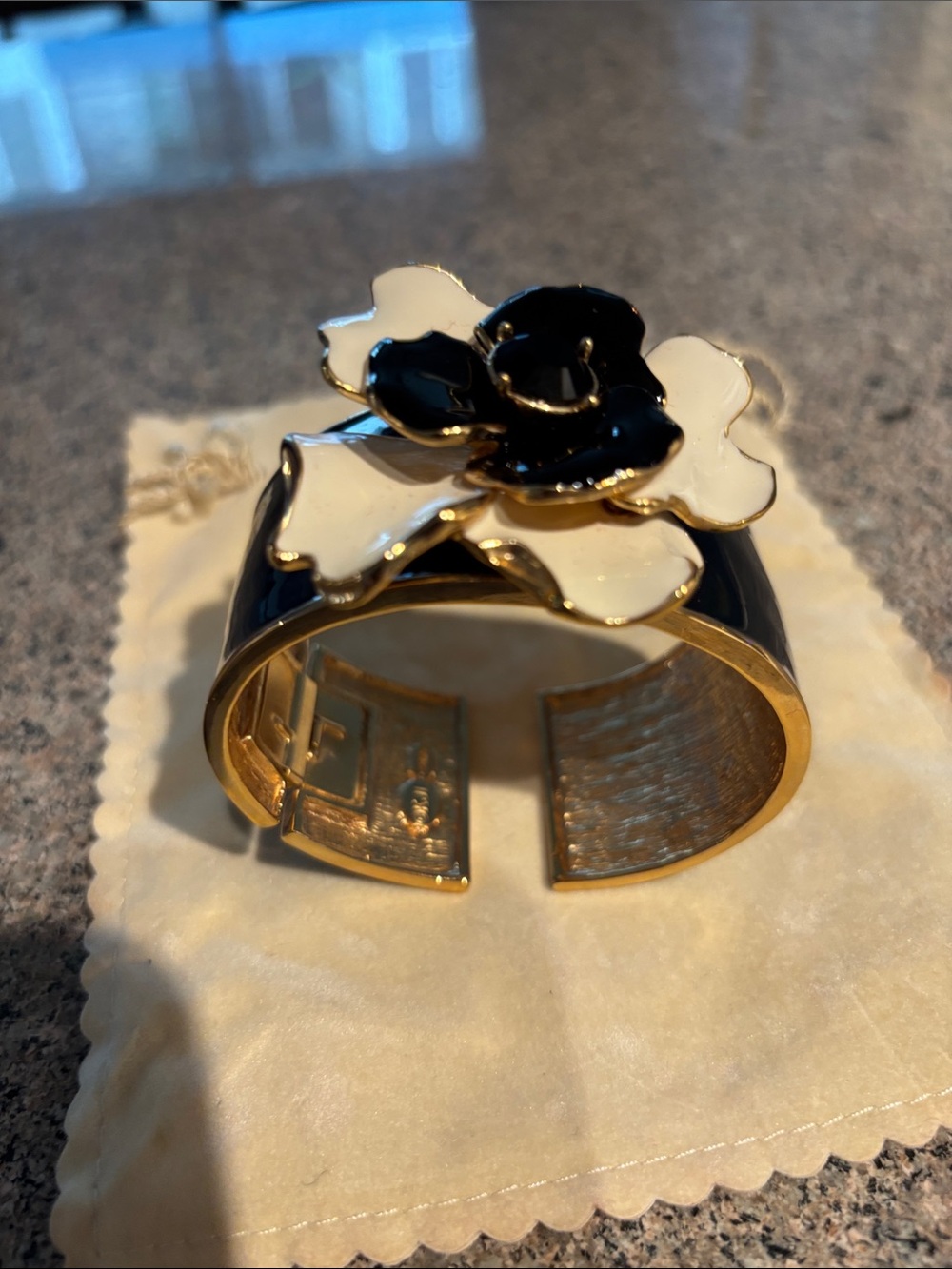 Kenneth Jay Lane flower bracelet.